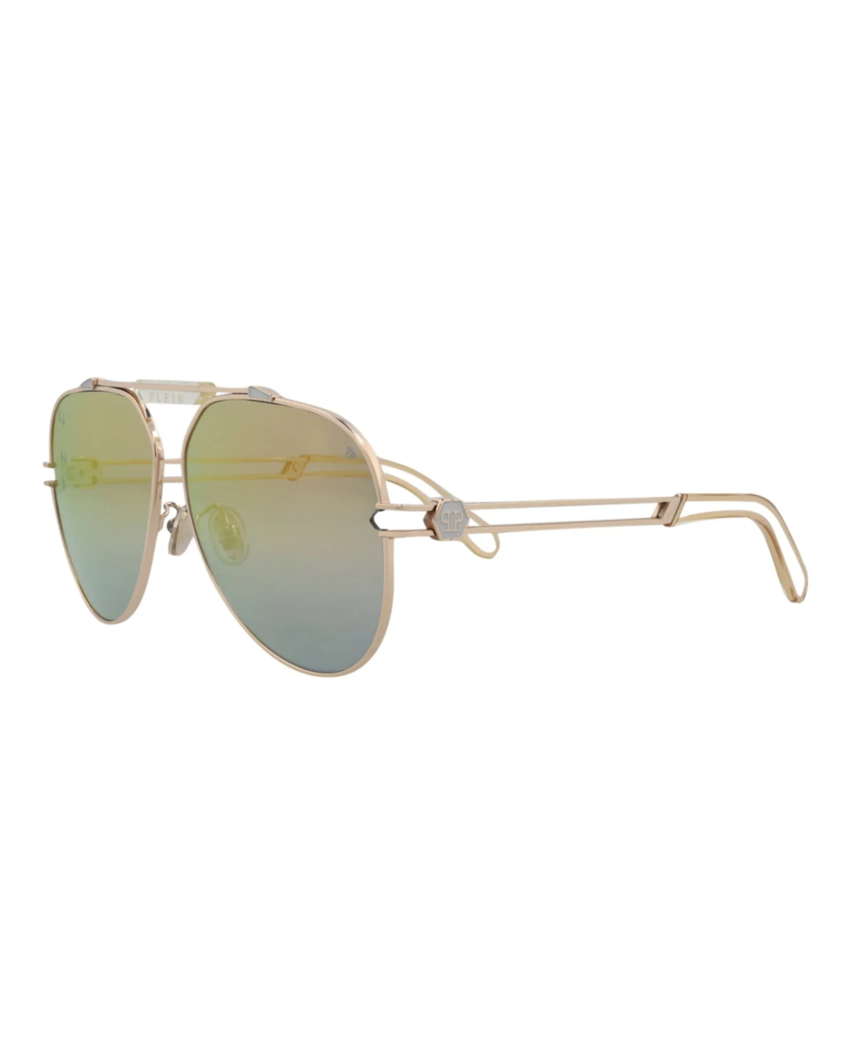 Aviator-Frame Titanium Sunglasses