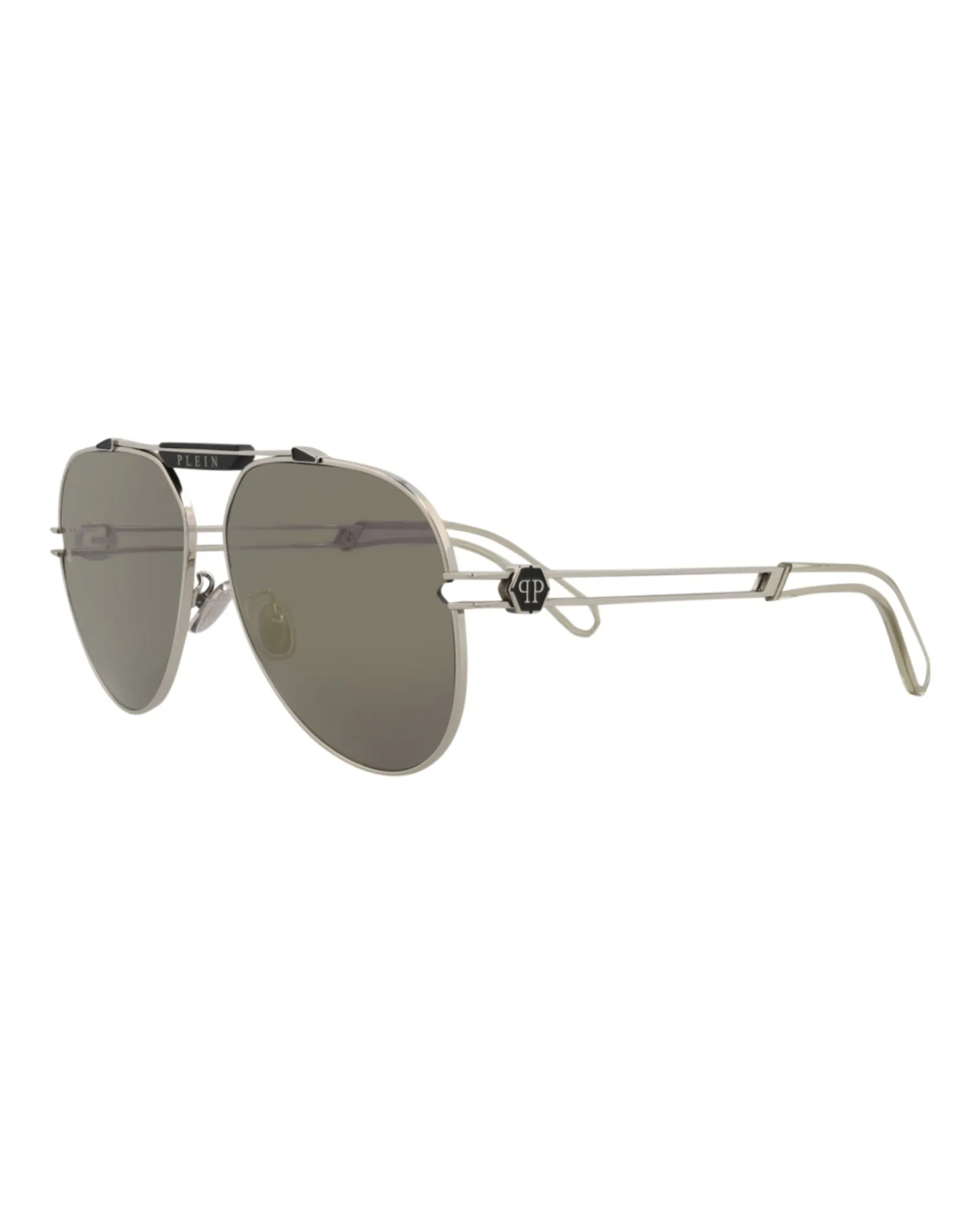 Aviator-Frame Titanium Sunglasses