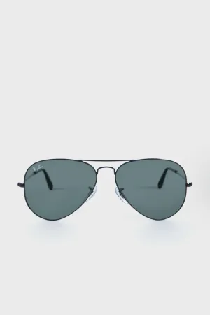 Black Classic Aviator Sunglasses