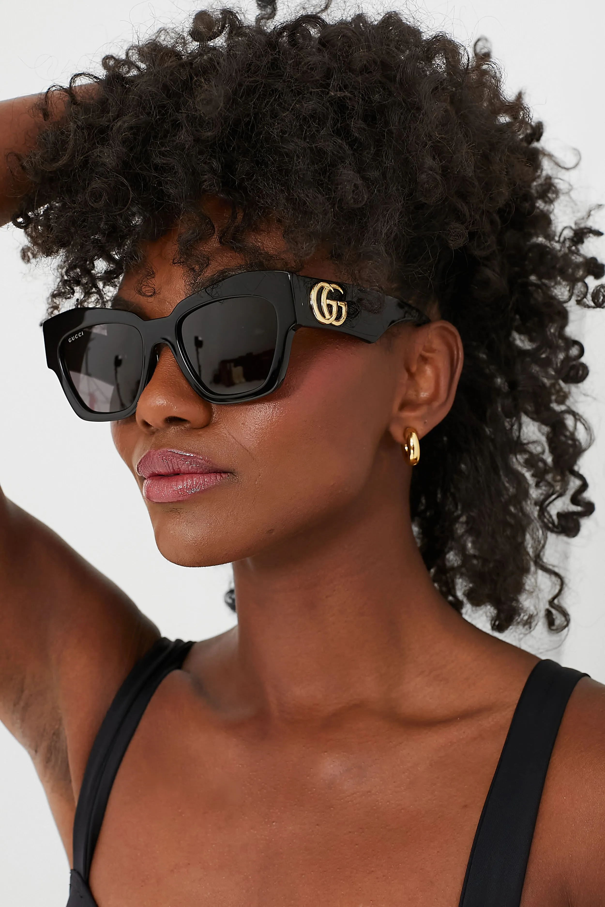 Black Rectangle Sunglasses