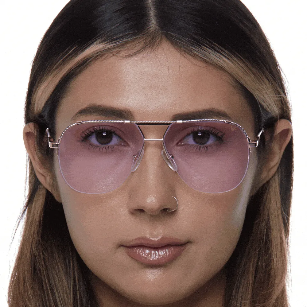 Blanco Half Rim 24KT Two-Tone Rose Gold