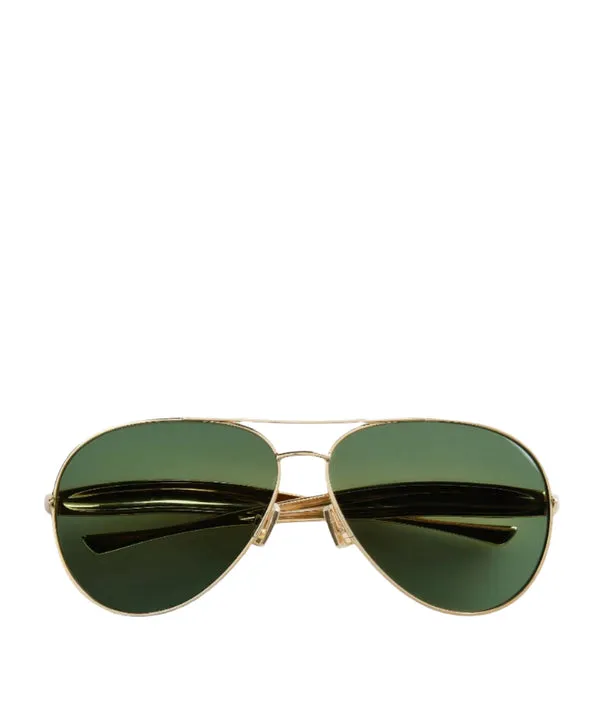 Bottega Veneta Unapologetic BV1305S Sardine Aviator Sunglasses