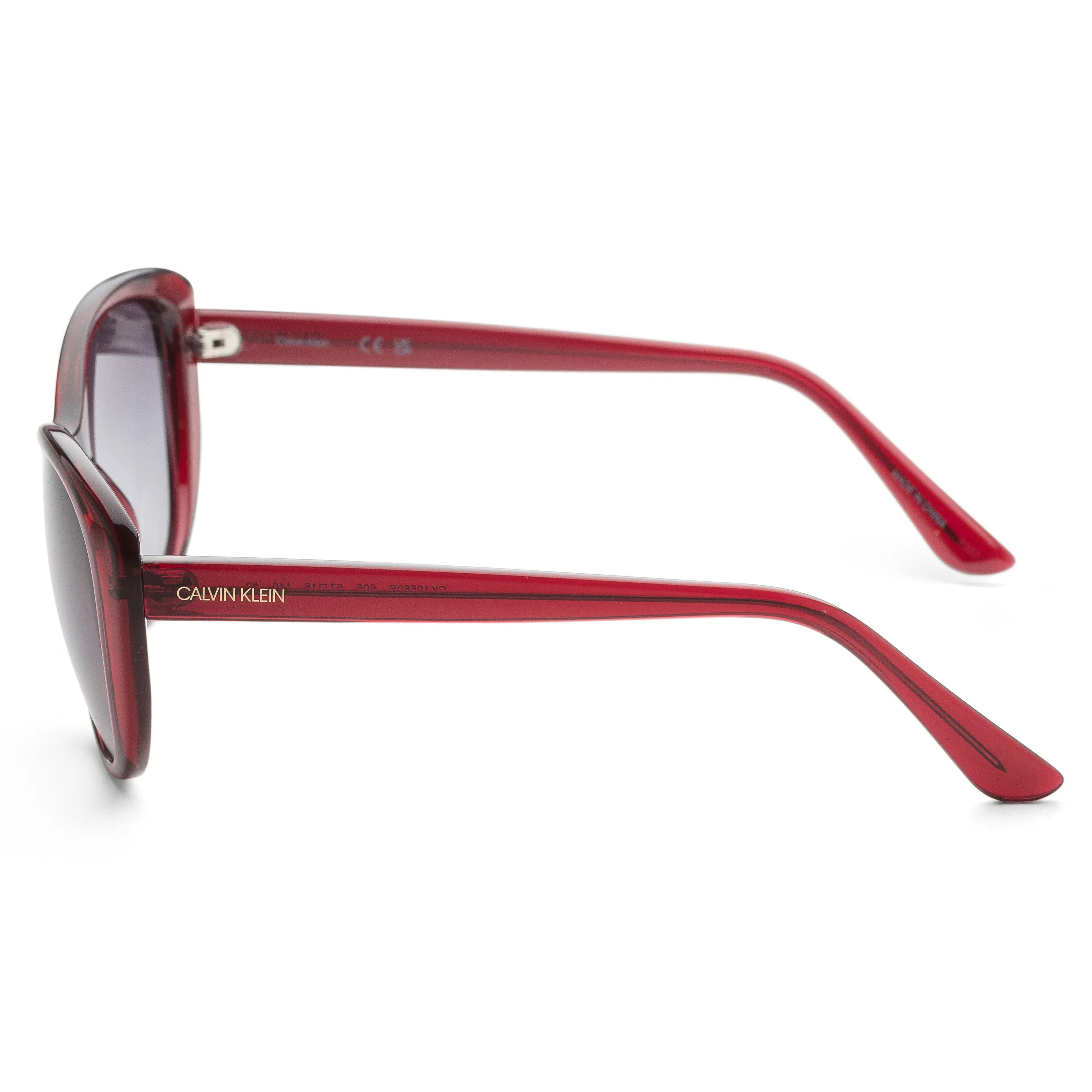 Calvin Klein Women's CK19560S-605 Fashion 57mm Crystal Red Sunglasses