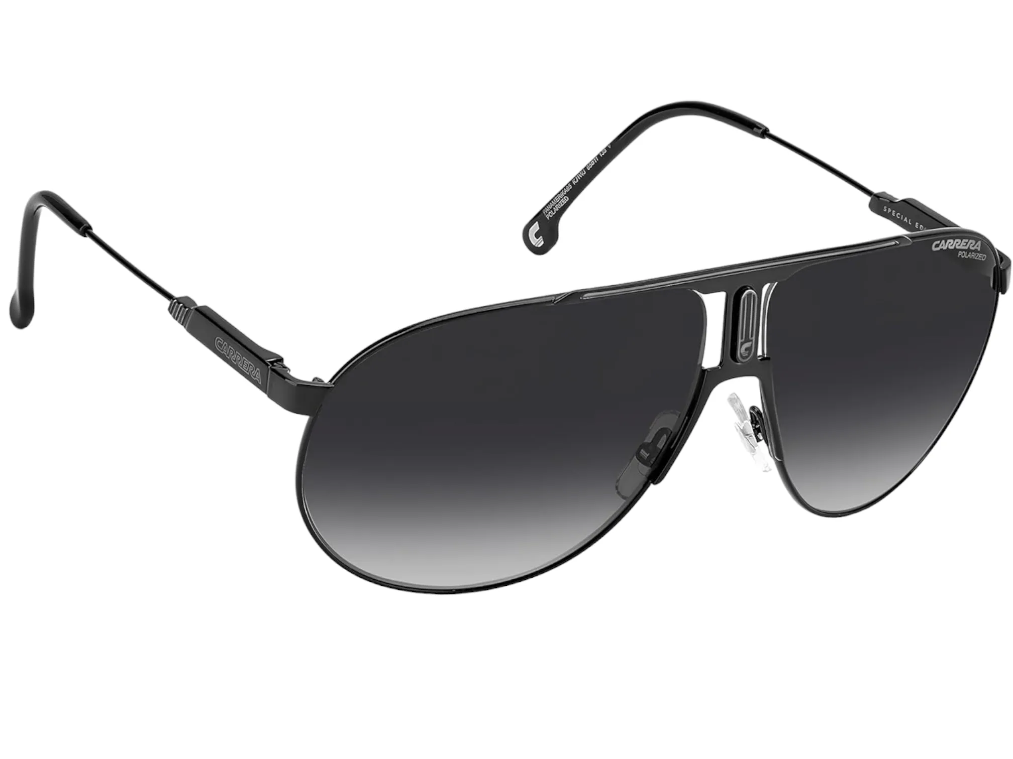 CARRERA Unisex PANAMERIKA65 Ruthenium Frame Gray Polarized Aviator Sunglasses