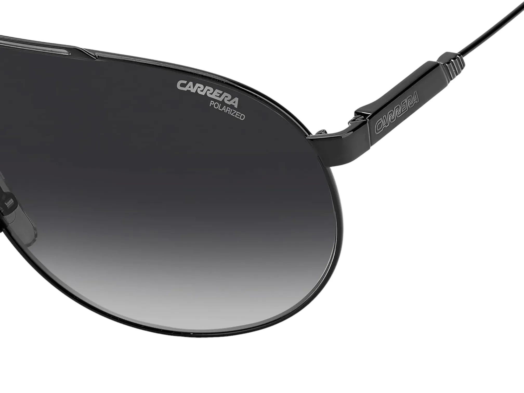 CARRERA Unisex PANAMERIKA65 Ruthenium Frame Gray Polarized Aviator Sunglasses