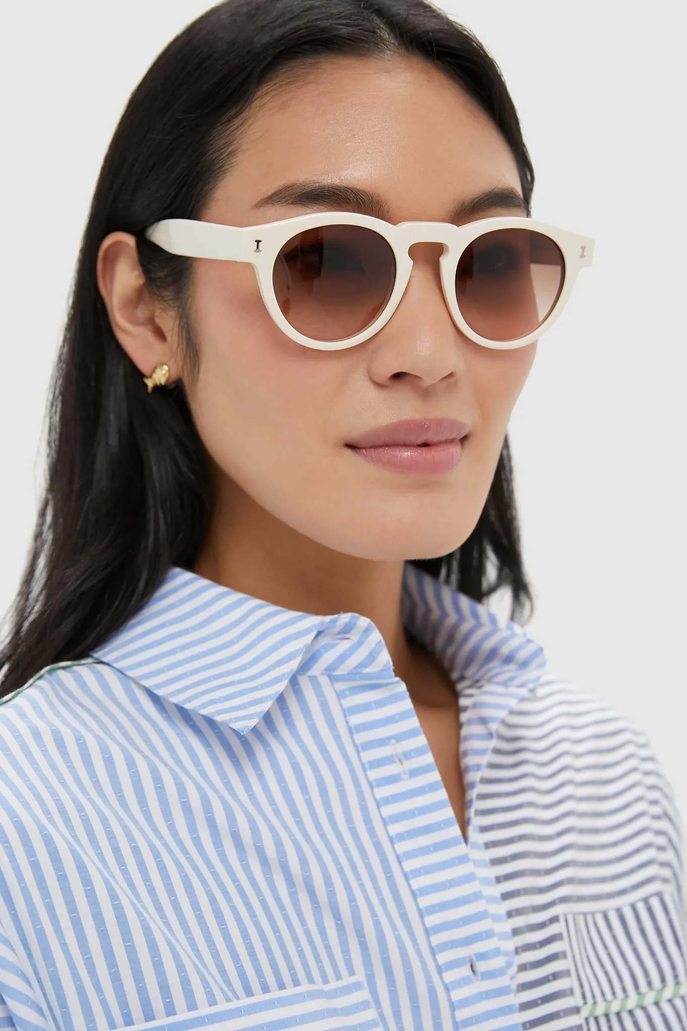 Cream Leonard Sunglasses