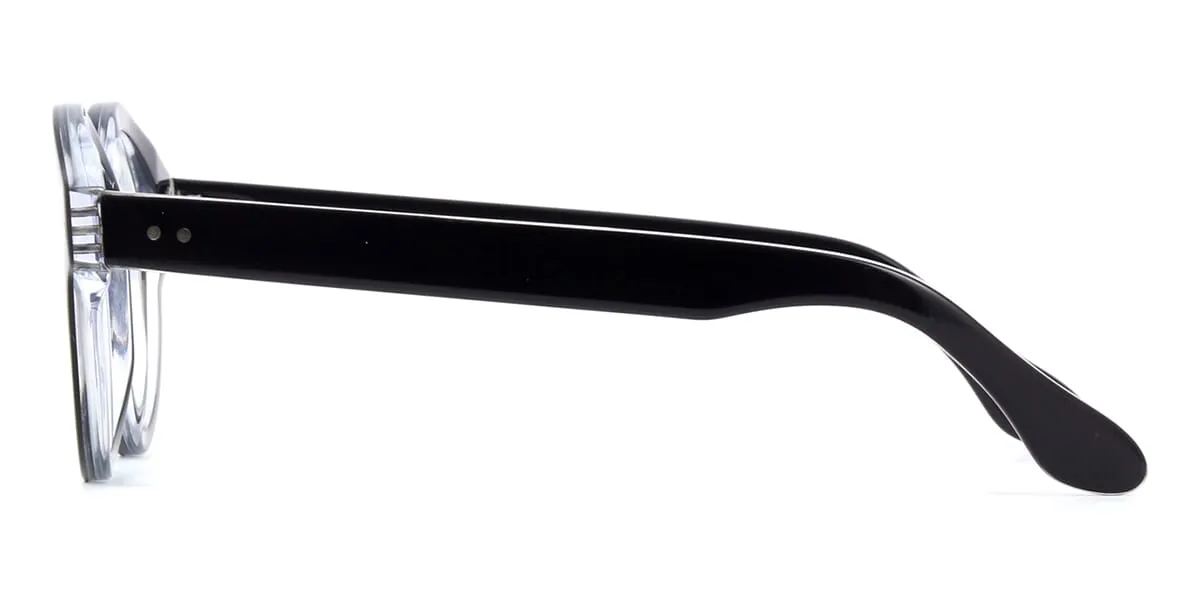 Cutler and Gross 1291/2 01 Black on Crystal