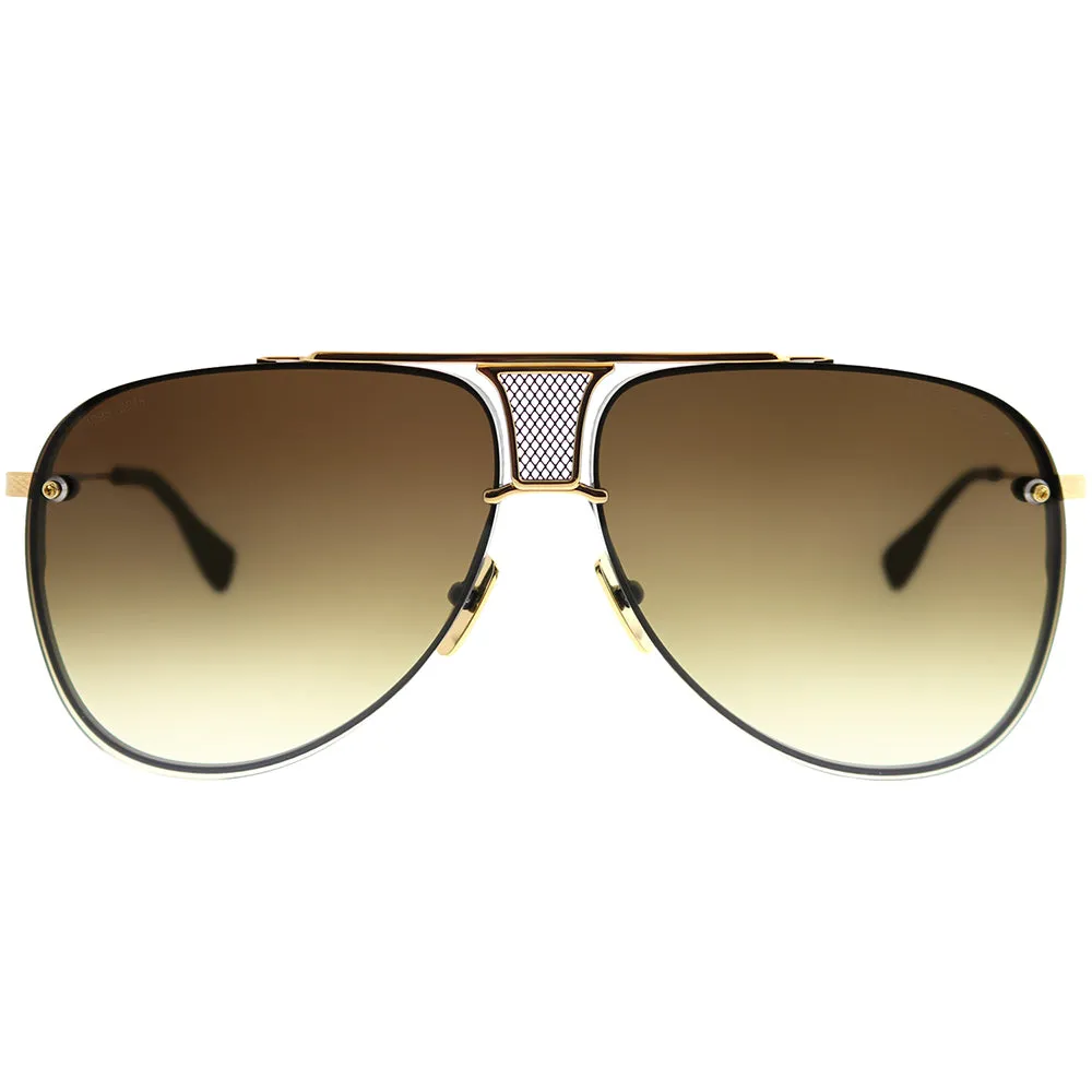 Dita Decade-Two DRX-2082-B-BLK-GLD-62 Unisex Aviator Sunglasses