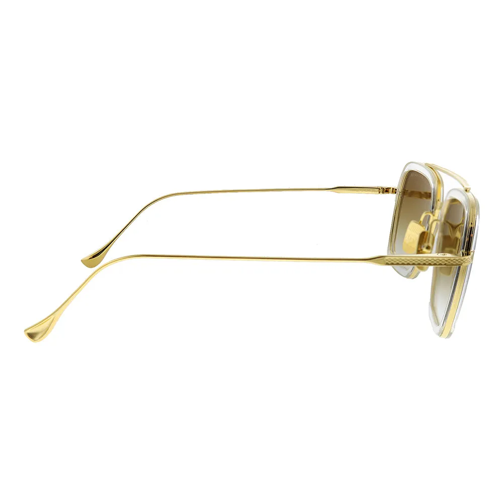 Dita Flight.006 DT 7806-L-CLR-GLD-52 Unisex Aviator Sunglasses