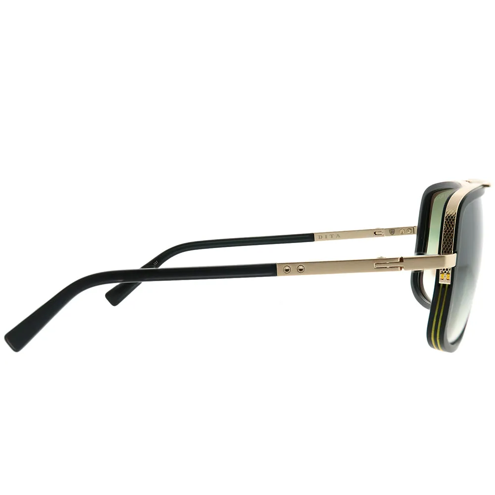 Dita Mach-One DRX-2030-F-BLK-12K-59 Unisex Aviator Sunglasses