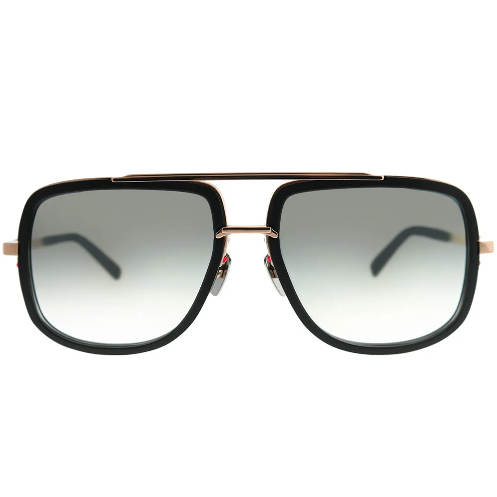 Dita Mach-One DRX-2030-L-BLK-RGD-59 Unisex Aviator Sunglasses