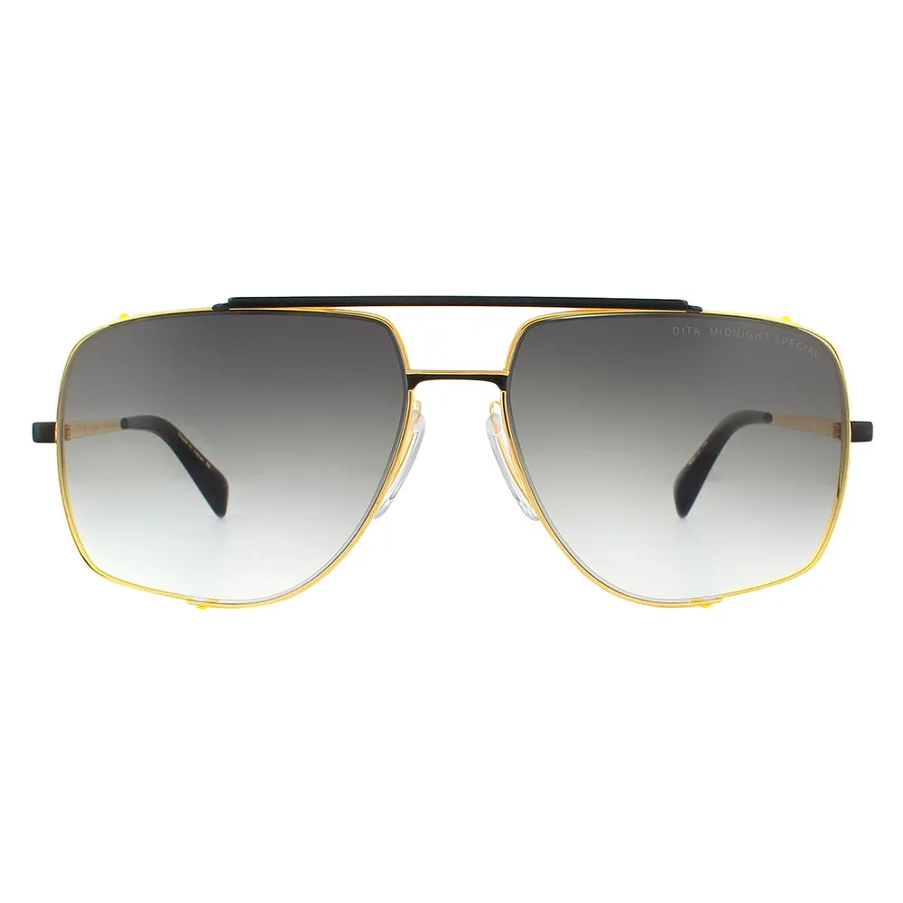 Dita MIDNIGHT SPECIAL DT DRX-2010-M-BLK-GLD-60-Z Unisex Aviator Sunglasses