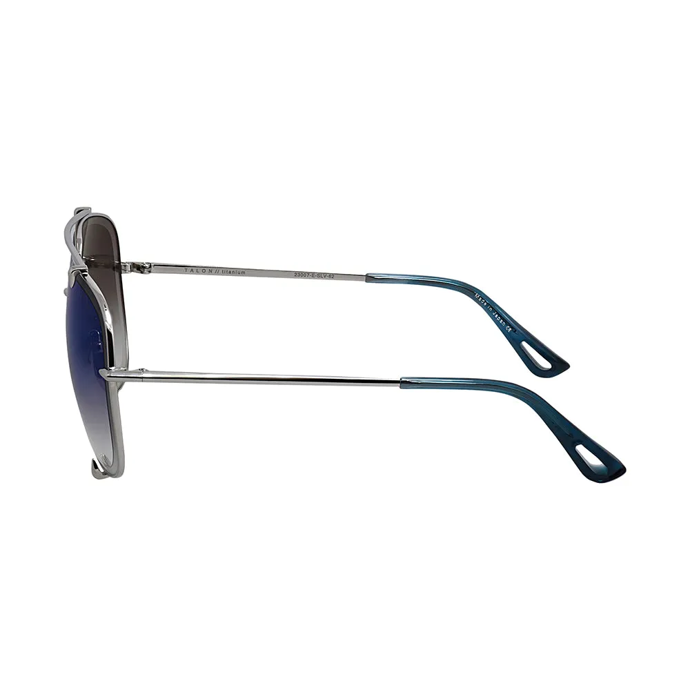 Dita TALON DT 23007-E-SLV-62 Unisex Aviator Sunglasses