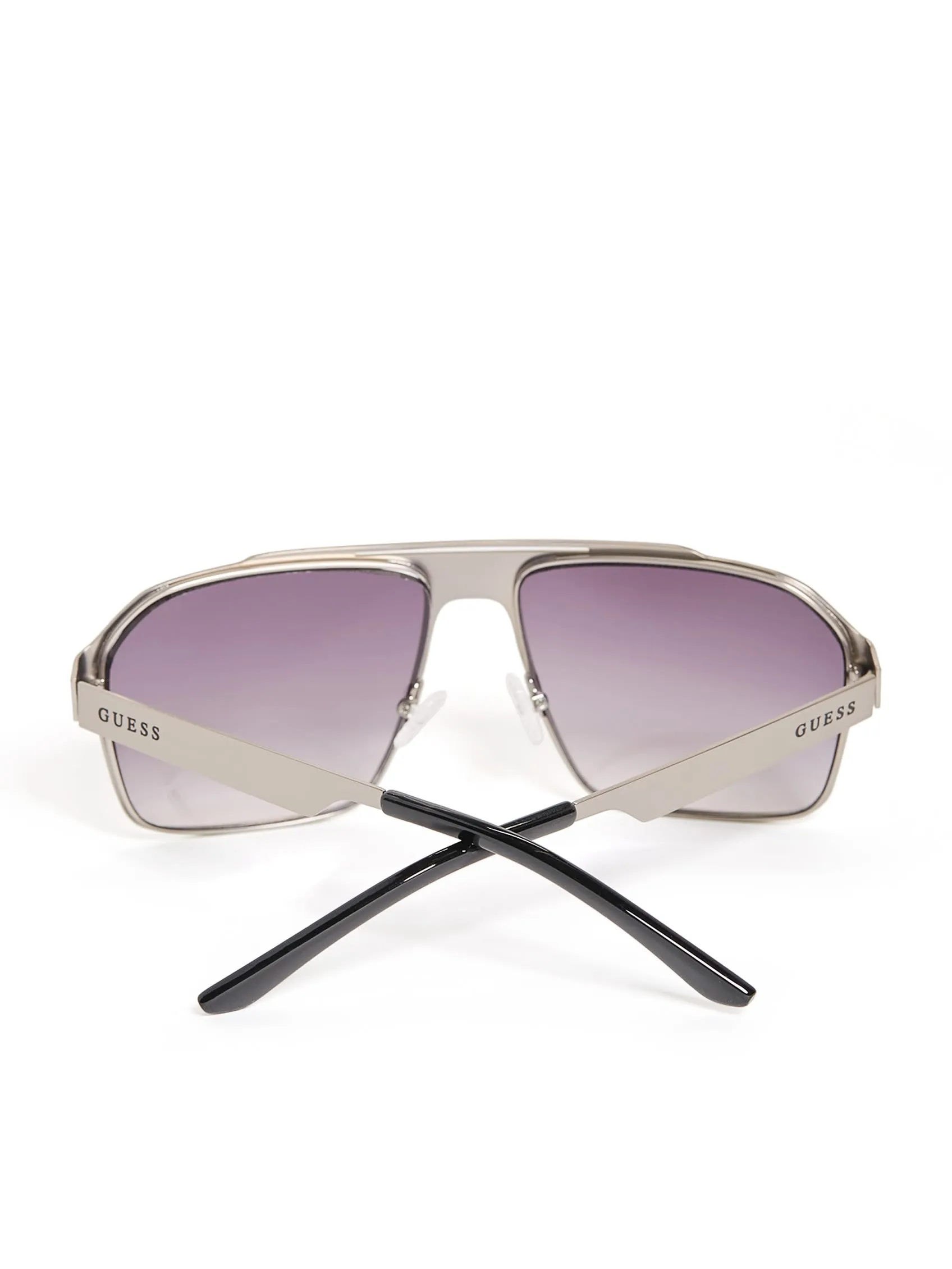 Flat Aviator Metal Sunglasses