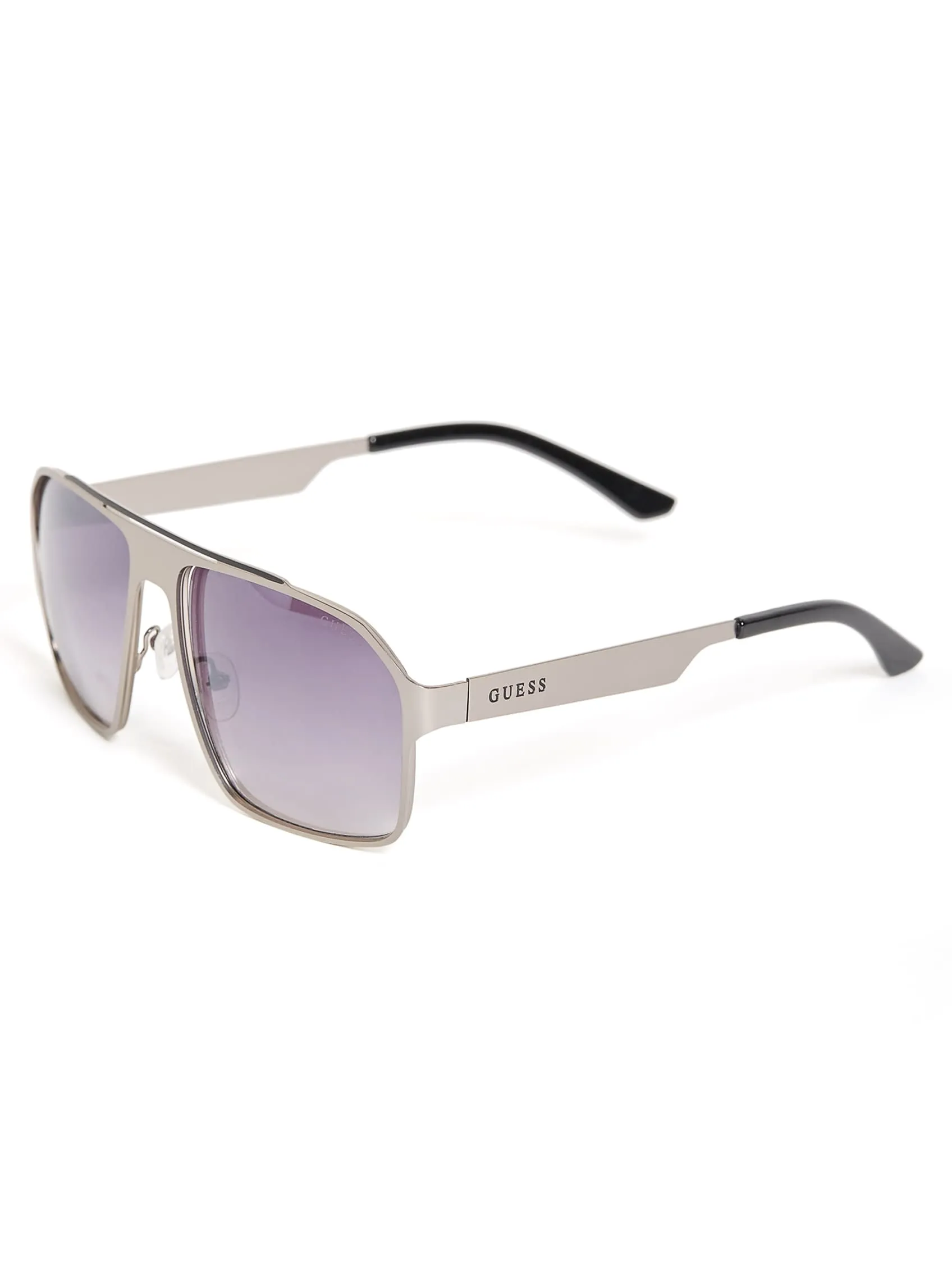 Flat Aviator Metal Sunglasses