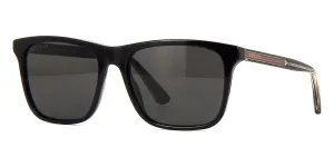 Gucci GG0381SN 007 Polarised Black and Crystal