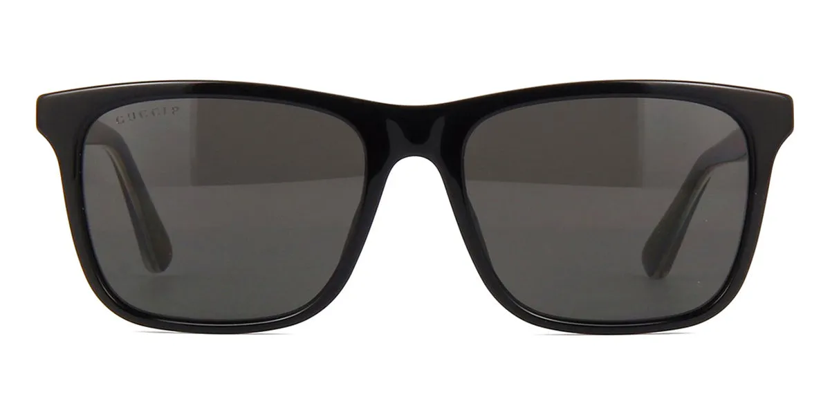 Gucci GG0381SN 007 Polarised Black and Crystal