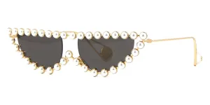 Gucci Hollywood Forever GG0364S 004 Gold with Pearl - As Seen On Kylie Jenner