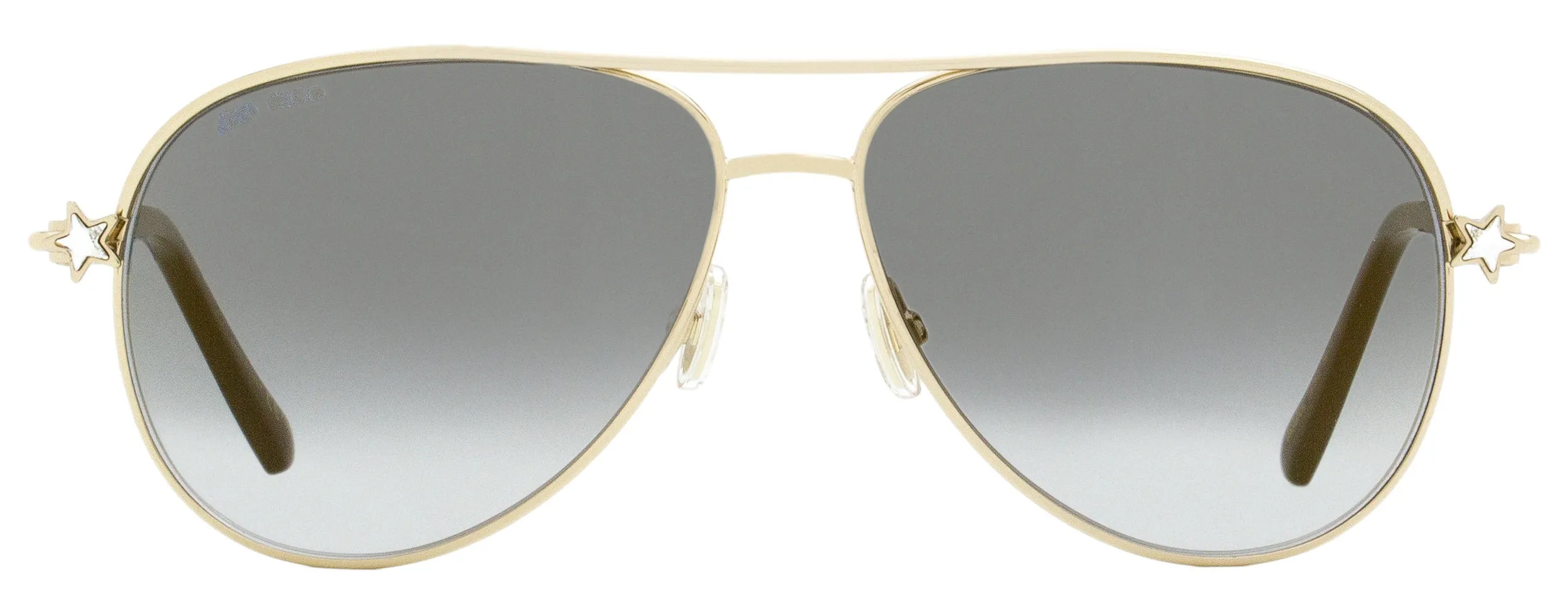 Jimmy Choo Women's Aviator Sunglasses Sansa/S J5GFQ Gold/Black 58mm