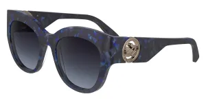 Longchamp Women's 52 mm Blue Havana Sunglasses