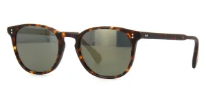Oliver Peoples Finley Esq. Sun OV5298SU 1454/O9 Matte Sable Tortoise/Green Mirror Gold Polarised VFX