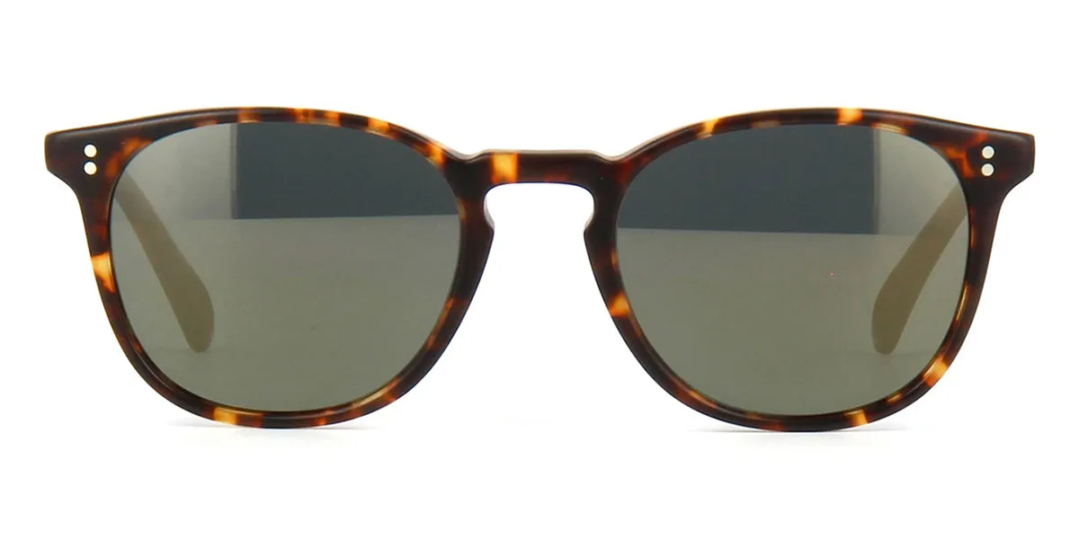 Oliver Peoples Finley Esq. Sun OV5298SU 1454/O9 Matte Sable Tortoise/Green Mirror Gold Polarised VFX