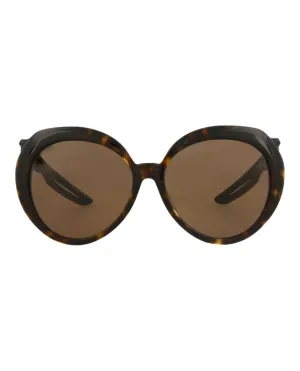 Oval-Frame Acetate Sunglasses