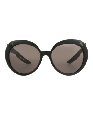 Oval-Frame Acetate Sunglasses