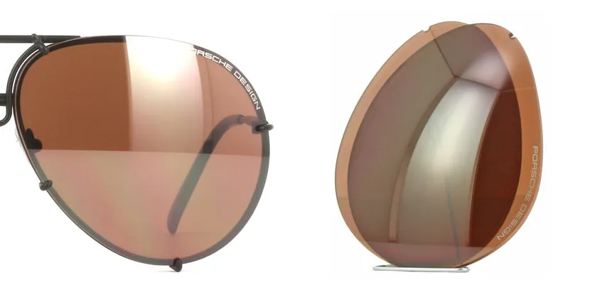 Porsche Design P8478 Lens Set - V657 Orange Brown Lenses
