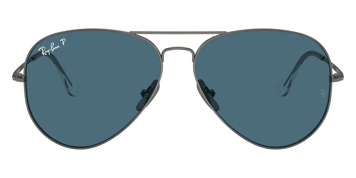 Ray-Ban Aviator Titanium RB 8089 165/S2 Polarised - As Seen On Jean-Claude Van Damme