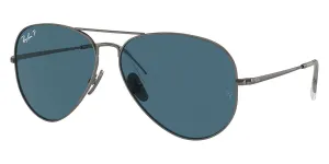 Ray-Ban Aviator Titanium RB 8089 165/S2 Polarised - As Seen On Jean-Claude Van Damme