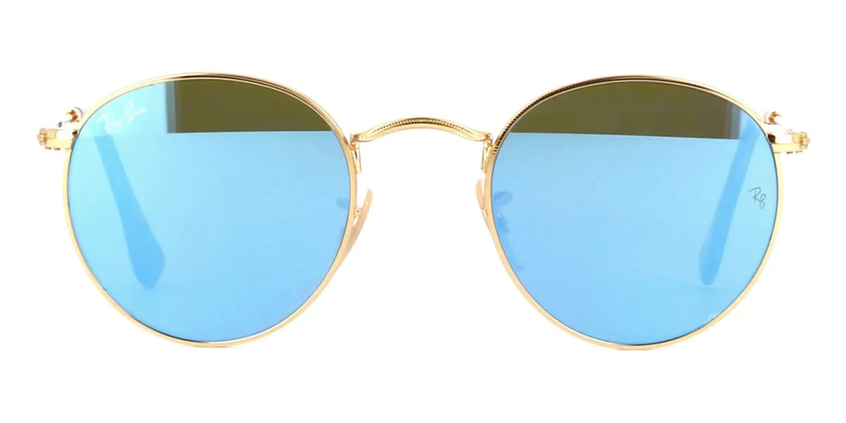 Ray-Ban Round Metal RB 3447N 001/9O - As Seen On Madison Beer & Georgia May Jagger