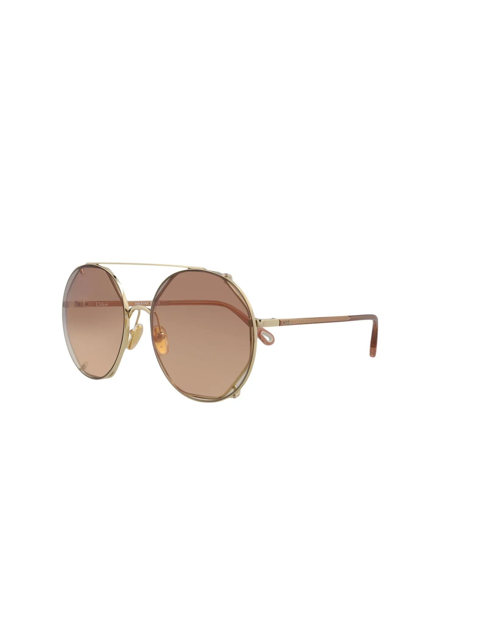 Round-Frame Metal Sunglasses