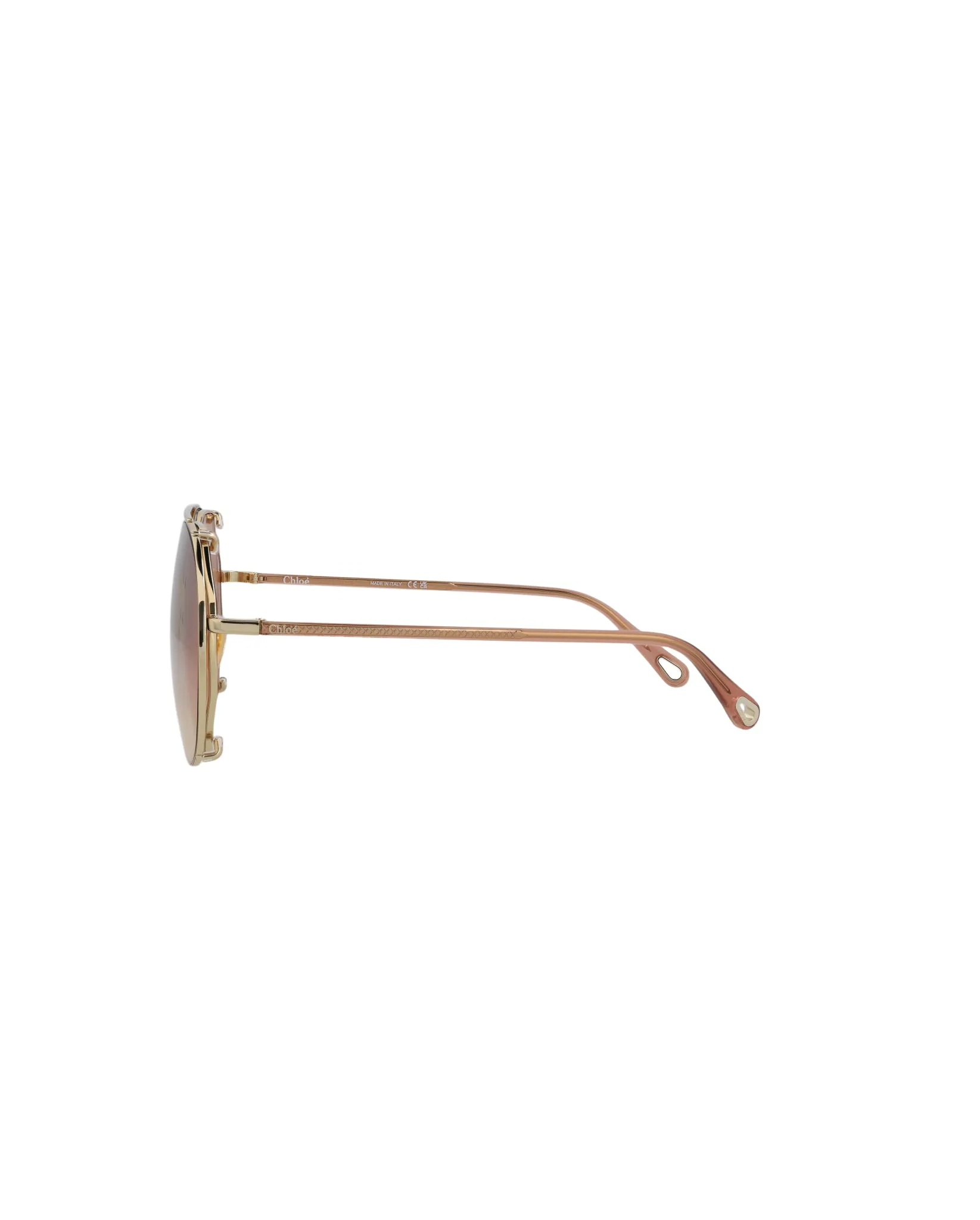 Round-Frame Metal Sunglasses