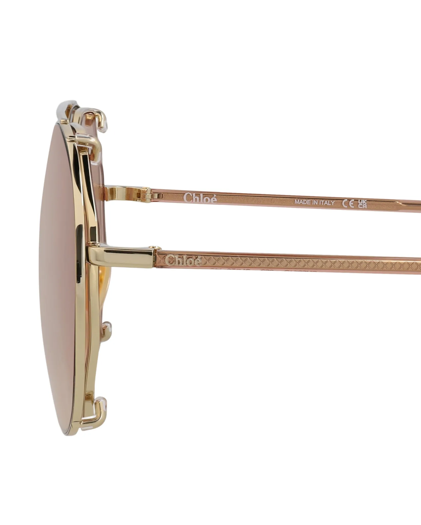 Round-Frame Metal Sunglasses