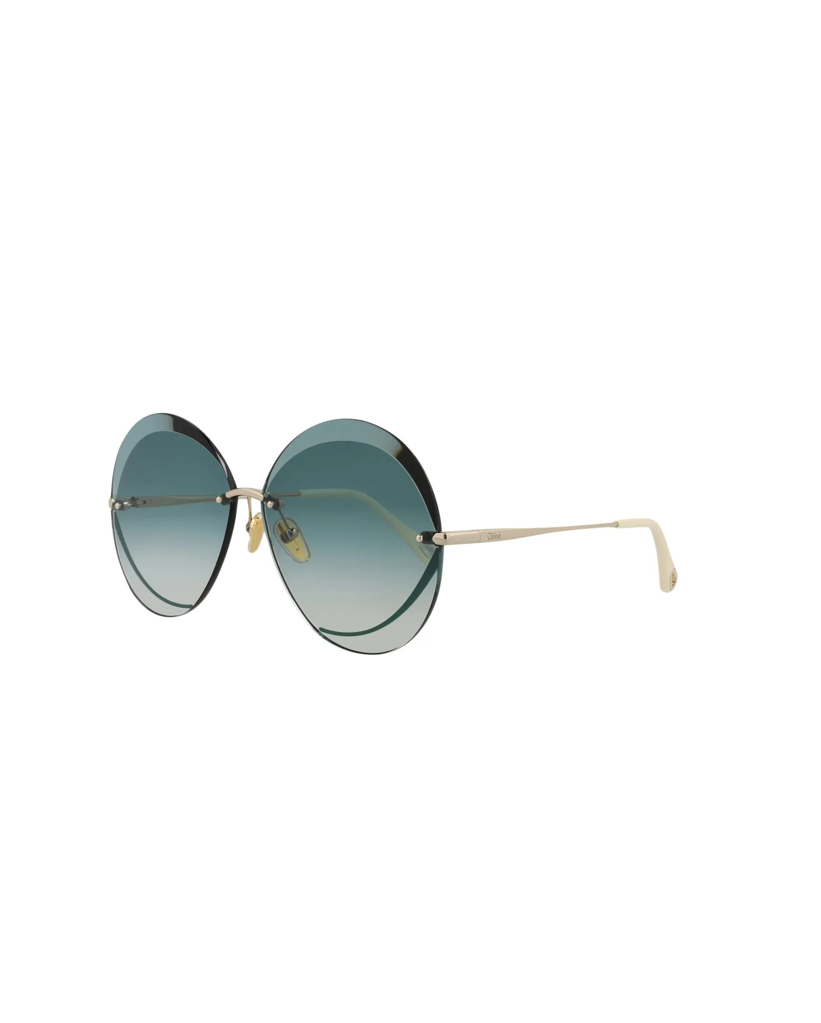 Round-Frame Metal Sunglasses