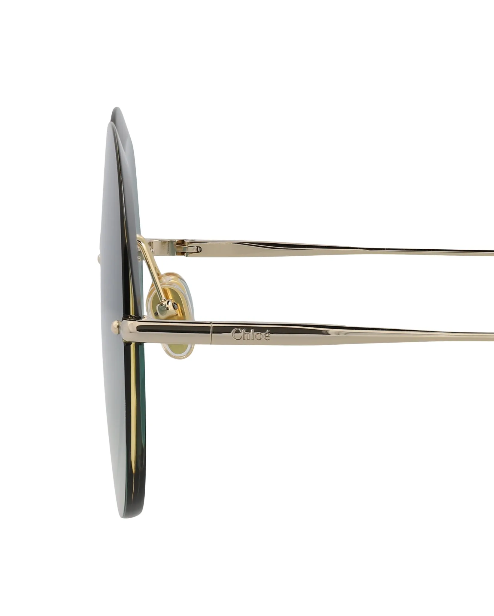 Round-Frame Metal Sunglasses