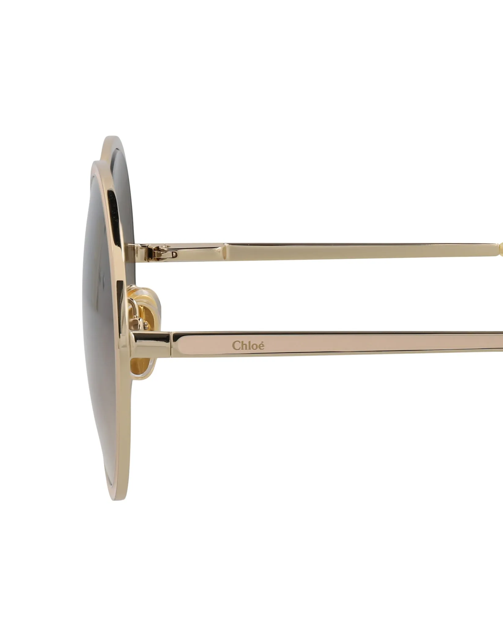 Round-Frame Metal Sunglasses