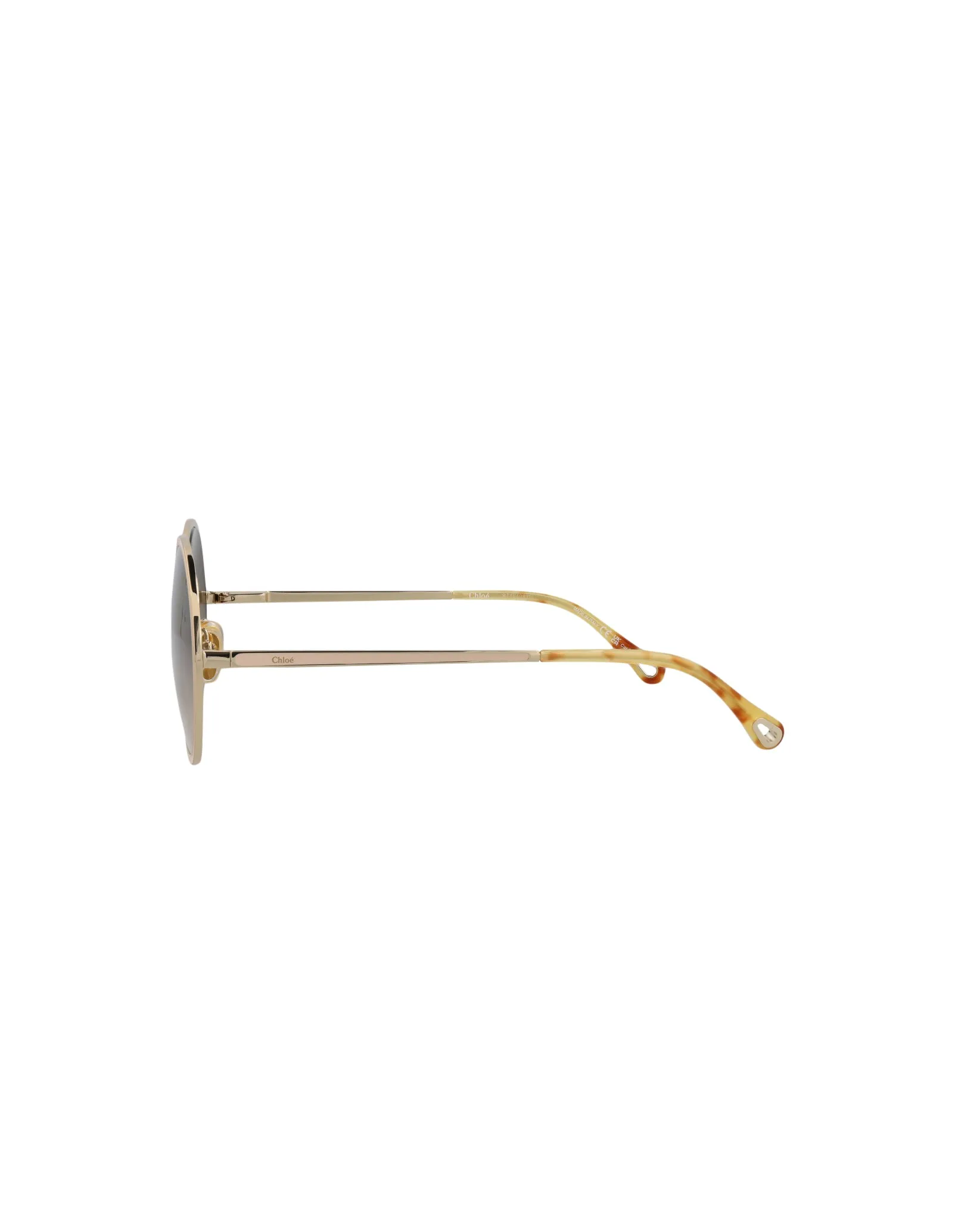 Round-Frame Metal Sunglasses