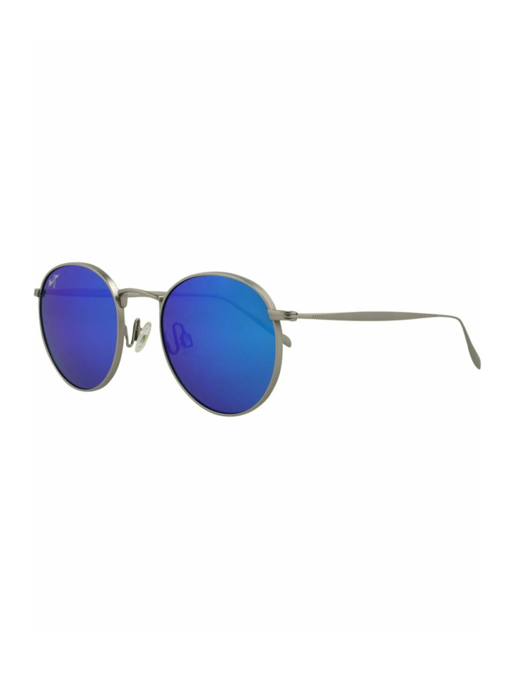 Round-Frame Titanium Sunglasses