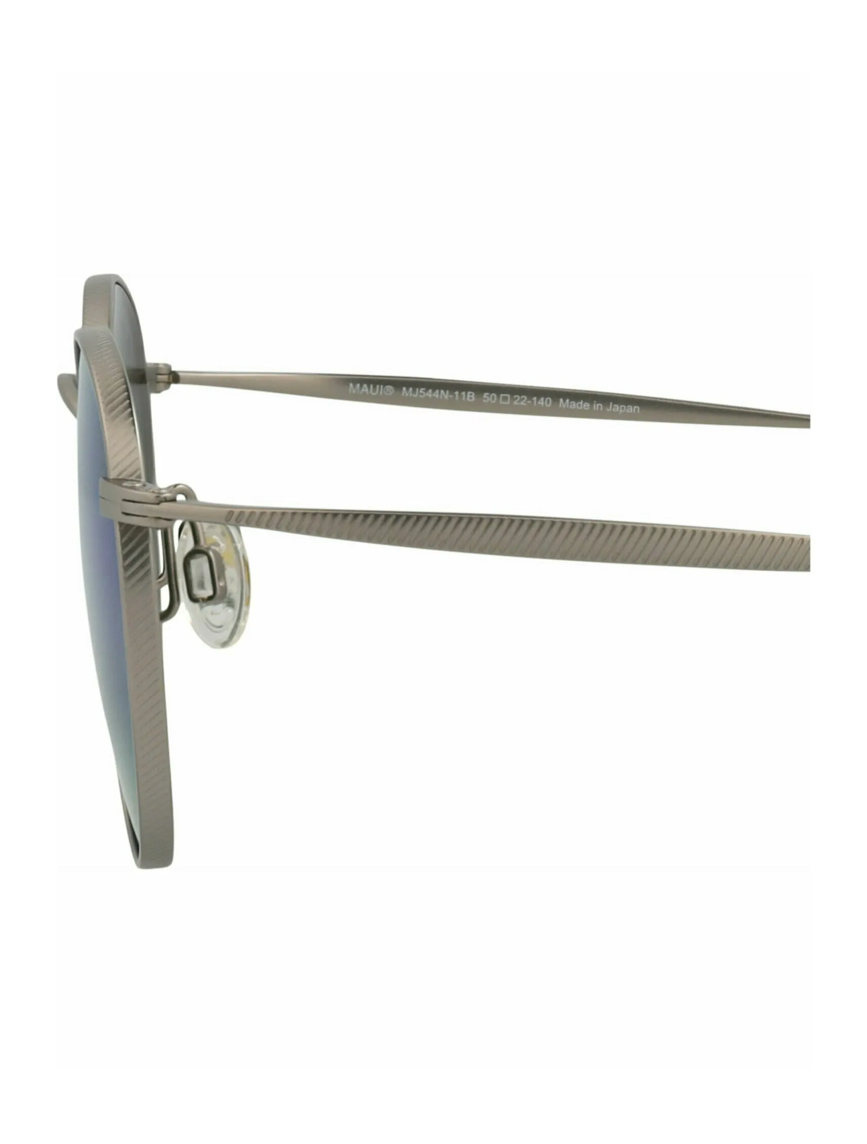 Round-Frame Titanium Sunglasses
