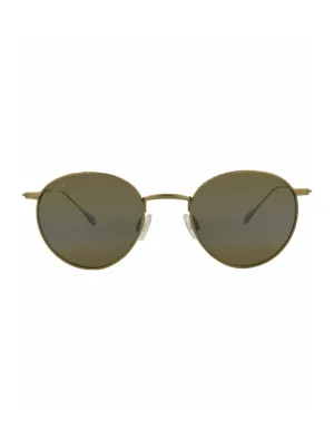 Round-Frame Titanium Sunglasses