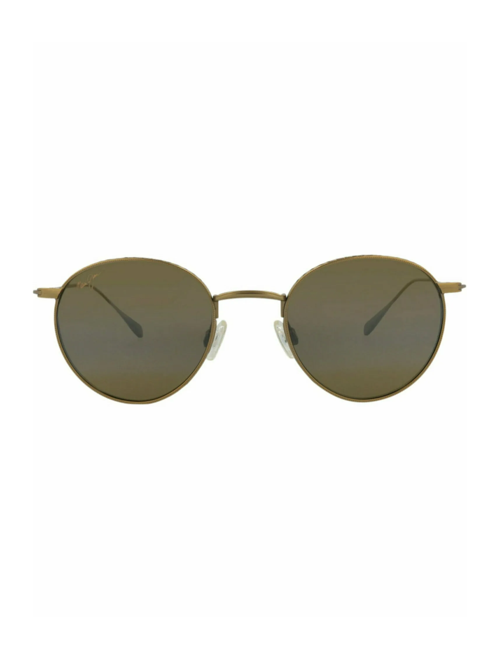 Round-Frame Titanium Sunglasses