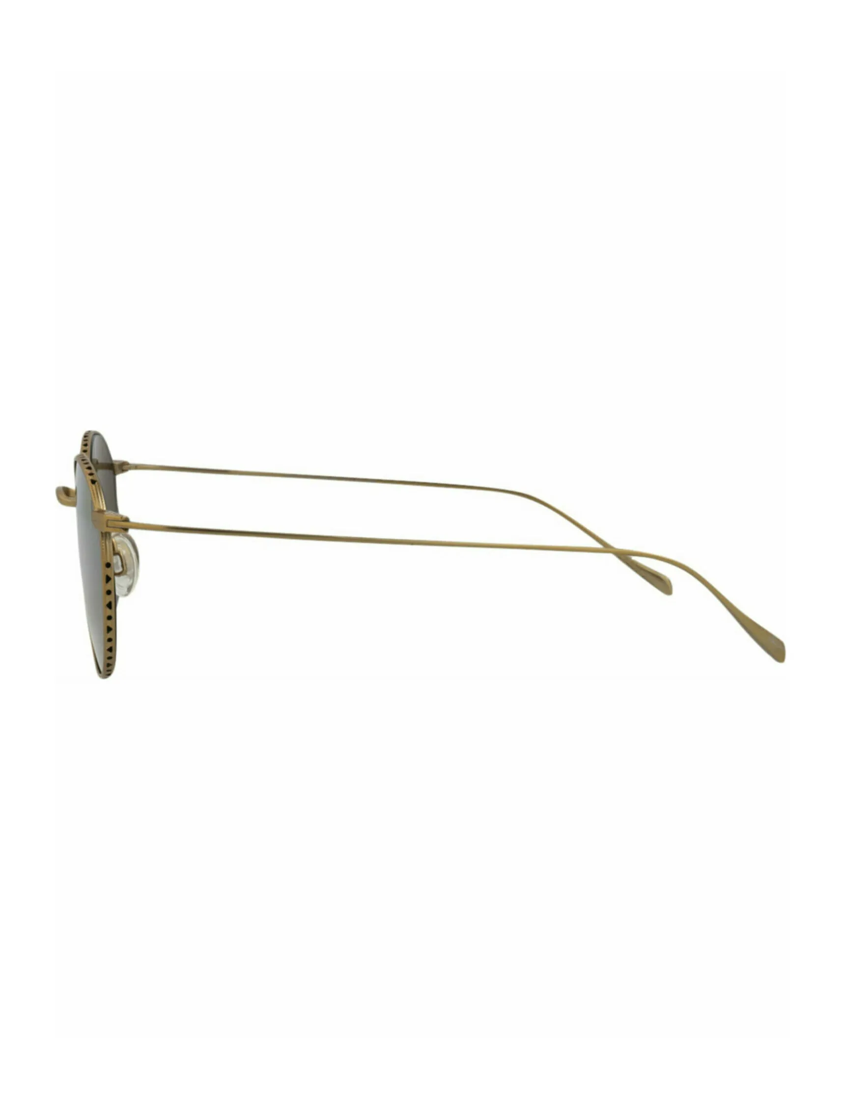 Round-Frame Titanium Sunglasses