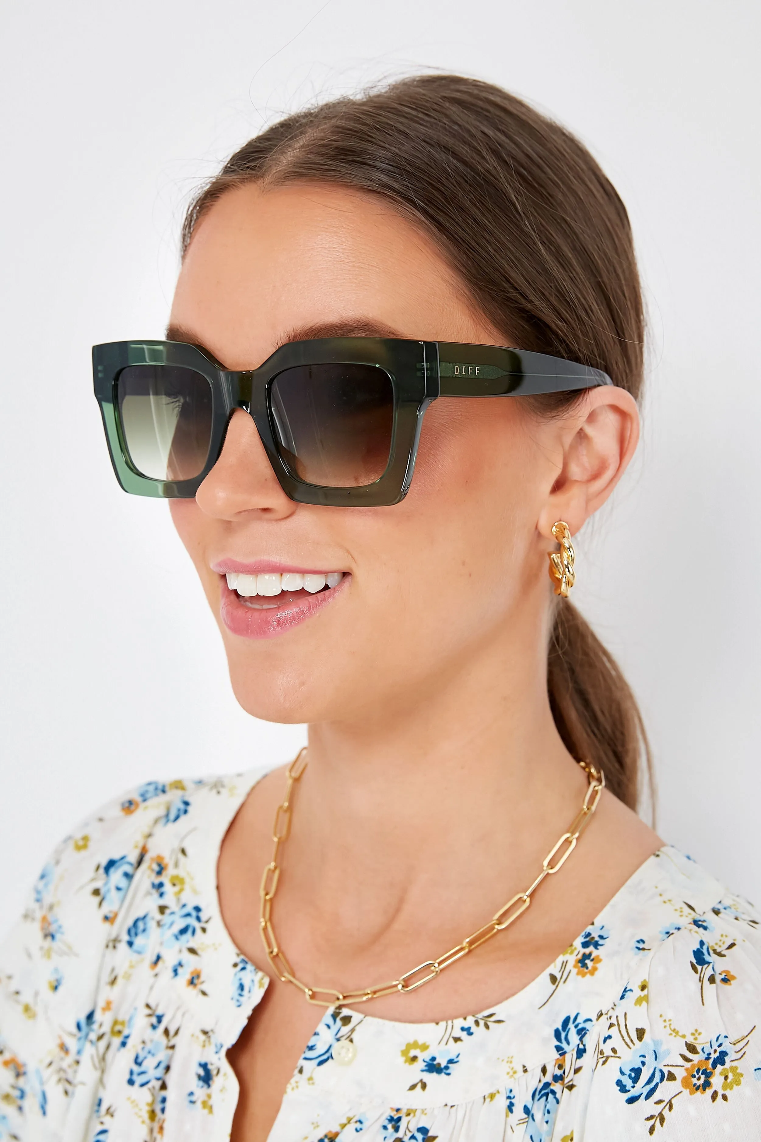 Sage Crystal Gradient Dani Sunglasses
