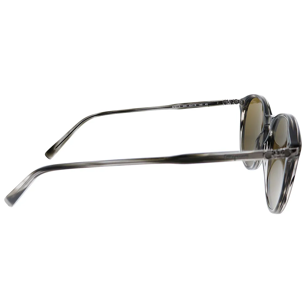 Salvatore Ferragamo  SF 911S 003 53mm Unisex Round Sunglasses