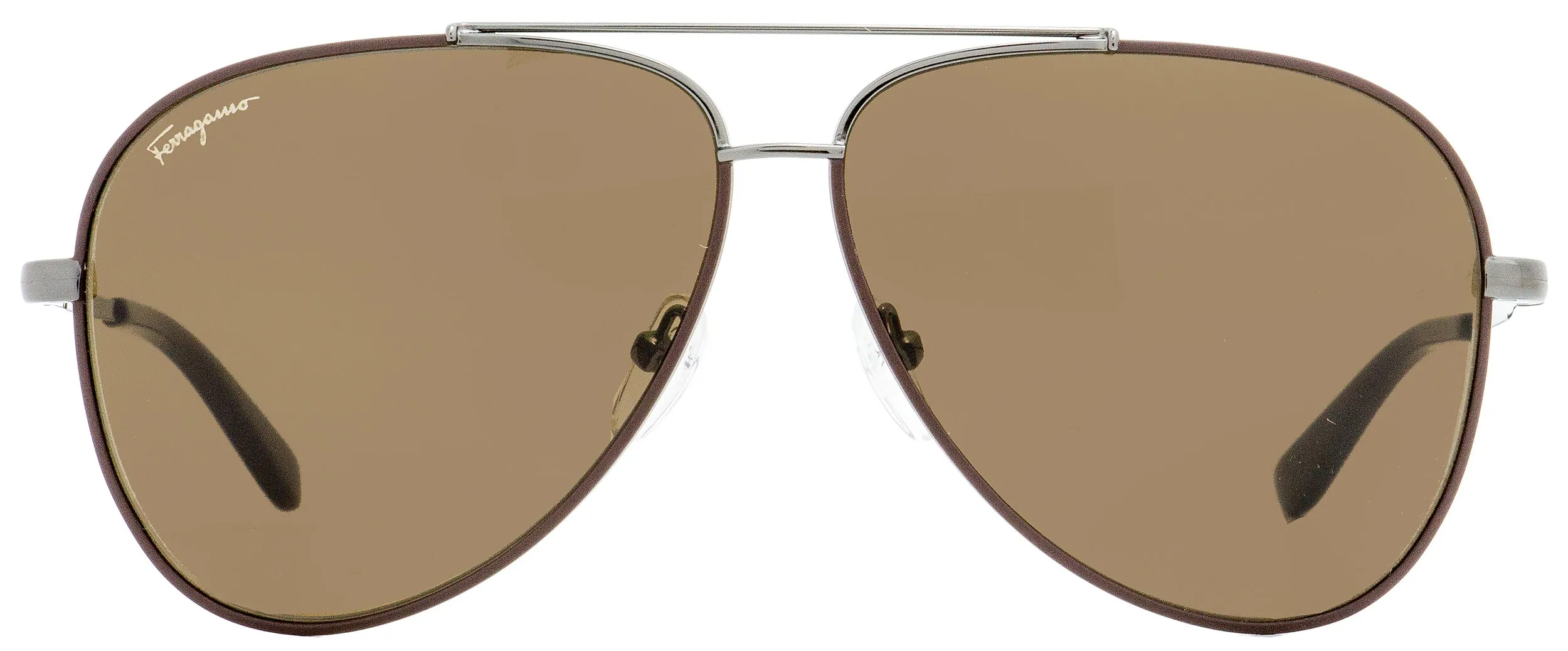 Salvatore Ferragamo Unisex  Sunglasses SF131S 067 Gunmetal/Cocoa 60mm