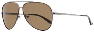 Salvatore Ferragamo Unisex  Sunglasses SF131S 067 Gunmetal/Cocoa 60mm