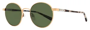 Shinola Unisex Round Runwell Sunglasses SH2301SL 780 Gold/Havana 51mm