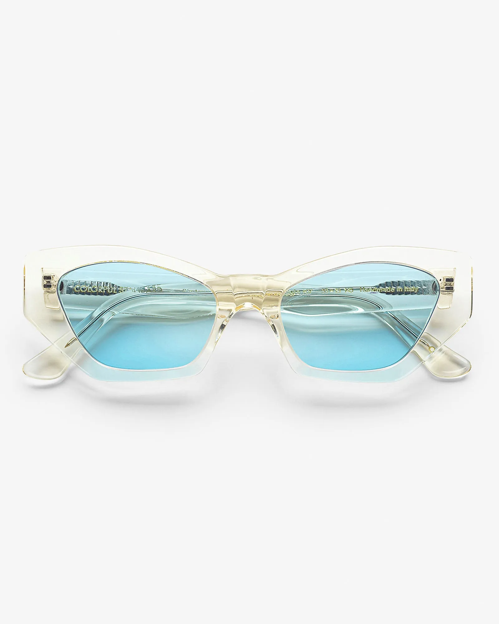 Sunglass 07 - Soft Yellow - Blue